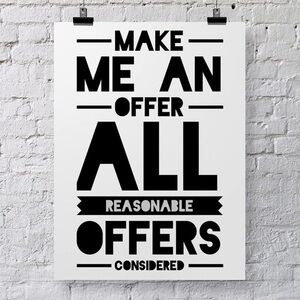 See something you like? Feel free to make me an offer.